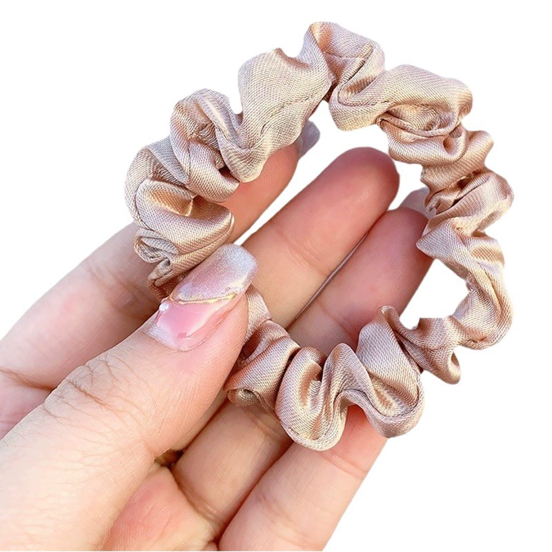 Атласные маленькие колечки для волос шелковицы темпераментные волосы конский хвост