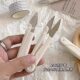 Cream U-shaped Small Scissors V-Shapers Sewing Household Hand-made Portable High-value Stainless Steel Thread Scissors