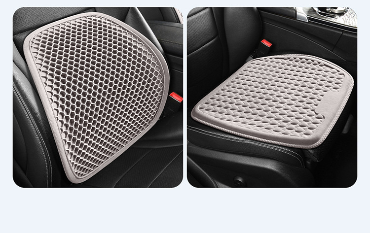 Car Seat Cushion Lumbar Support Gel Memory Foam Comfortable Car Interior Square Cushion Headrest Pillow Backrest Support