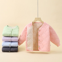 儿童外套棉袄三层校服神器女童棉衣男童内胆棉服加绒中大童保暖