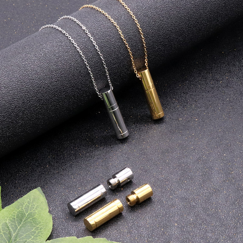 Fashion Bullet Stainless Steel Plating Pendant Necklace 1 Piece