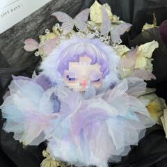 原创幻挚娃衣搪胶娃衣光织园sp二代娃娃蝴蝶发饰花朵裙子套装dimo