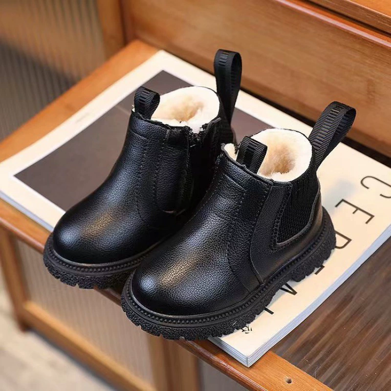 Demi-season children's fashionable universal boots for boys for leisure, 2025 years, soft sole, direct factory sales