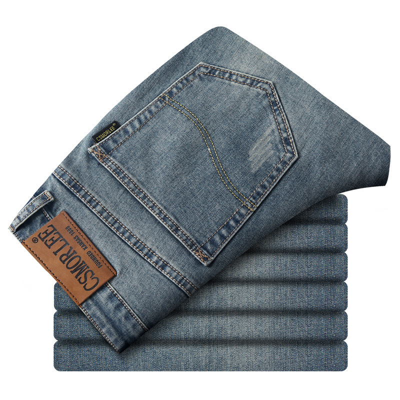 Ligne de pantalons pour hommes Light Luxury Cow Goods Original Jeans_voghion.com