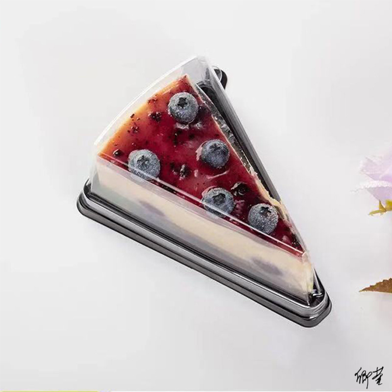 三角切块蛋糕盒奶酪包高档加厚千层打包盒子6寸8寸慕斯切件100套