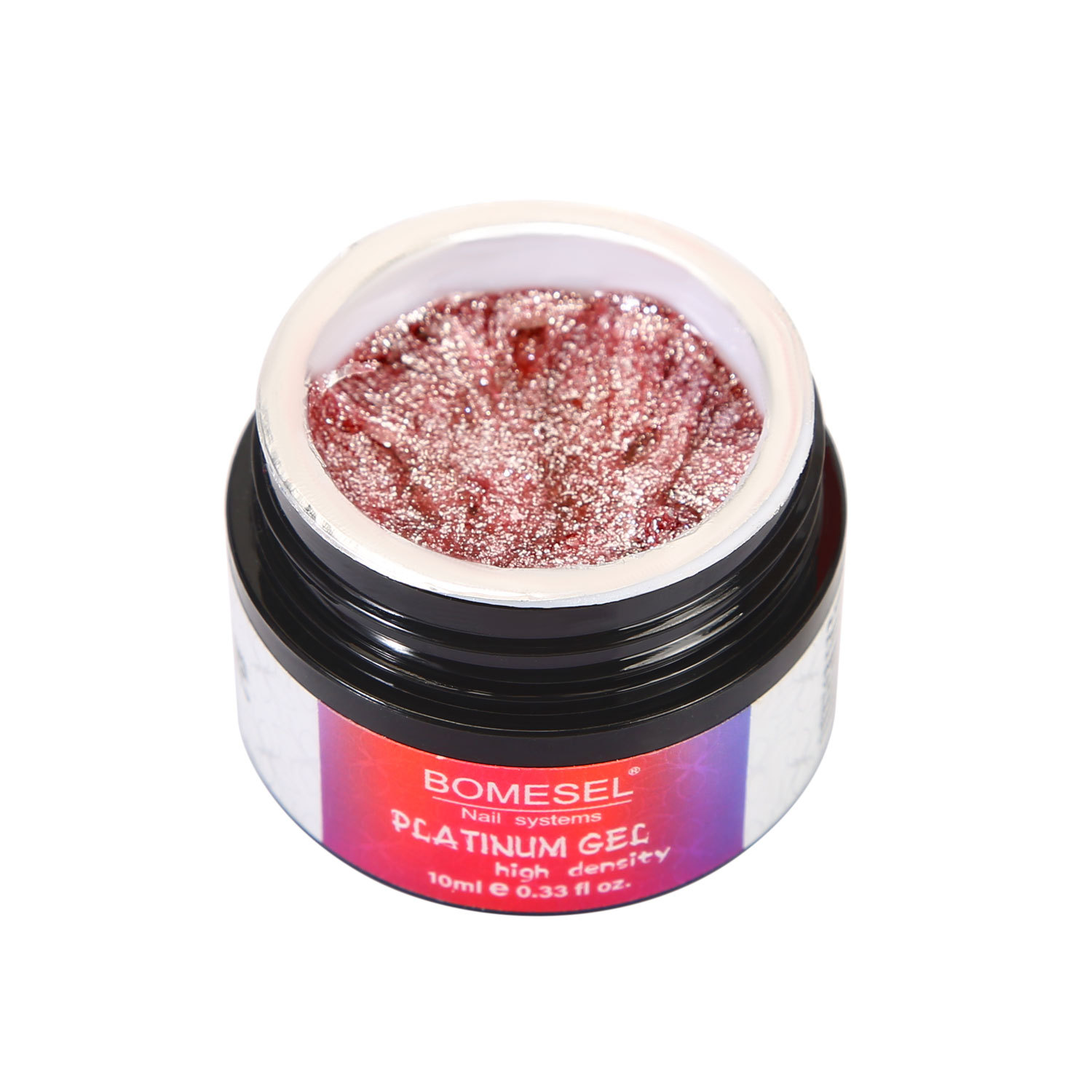 Pegamento de esmalte de uñas de platino intermitente a la luz de las estrellas brillante transfronteriza 12 colores rojo neto popular pegamento de función especial para tienda de uñas blancas