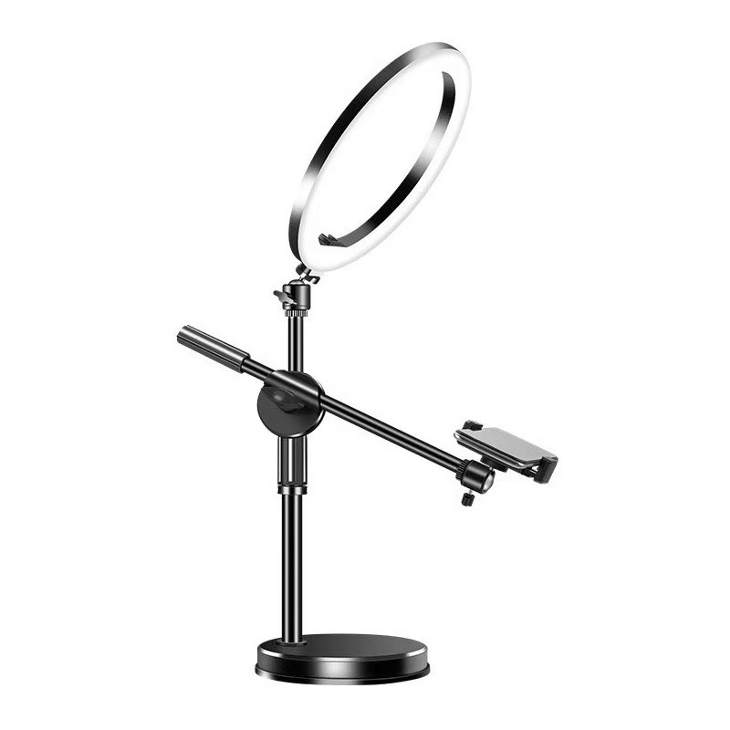 Teléfono móvil soporte de disparo de escritorio disco multifuncional disparo en vivo luz de compensación de sonido chatarra mano rápida al por mayor