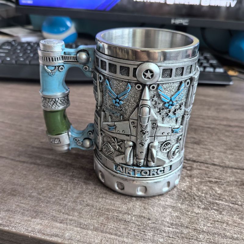 跨境爆款马克杯创意树脂不锈钢水杯个性酒杯礼品装饰摆件厂家直发|undefined