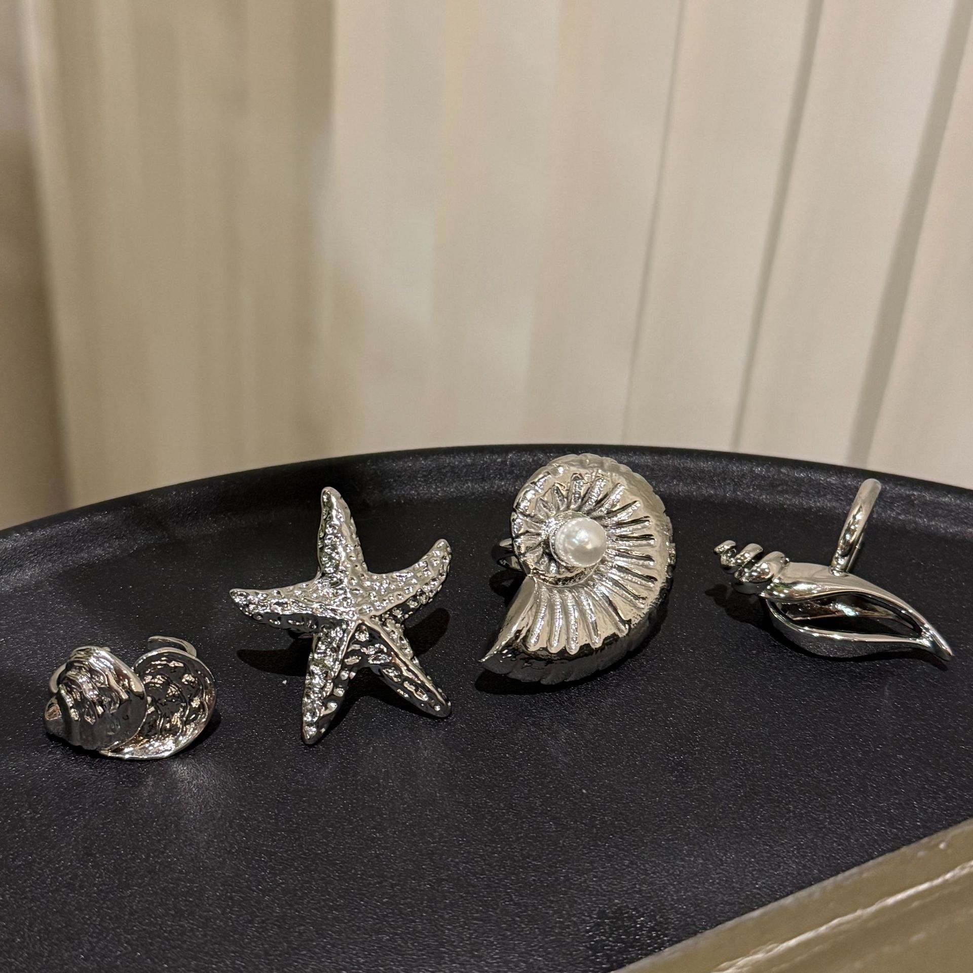 歐美跨境飾品沙灘海洋風小眾可調節指環度假風海ins個性質感戒指