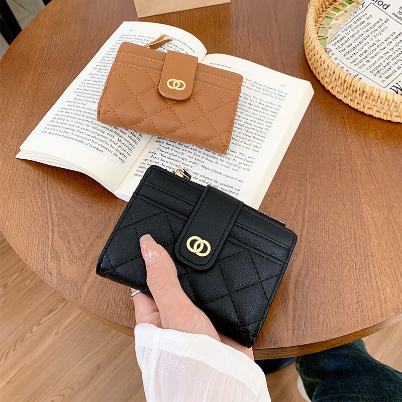 New Korean Style Women's Wallet Girl's Wallet Short Card Bag Multi-Card Coin Wallet Wallet Wallet Wallet Wallet Wallet Wholesale