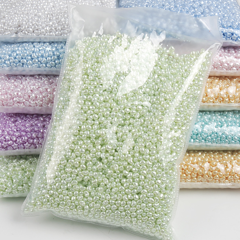 New pearlescent candy-colored star and heart nail art accessories, macaron fantasy color pearl nail decorations New pearlescent candy-colored star and heart nail art accessories, macaron fantasy color pearl nail decorations