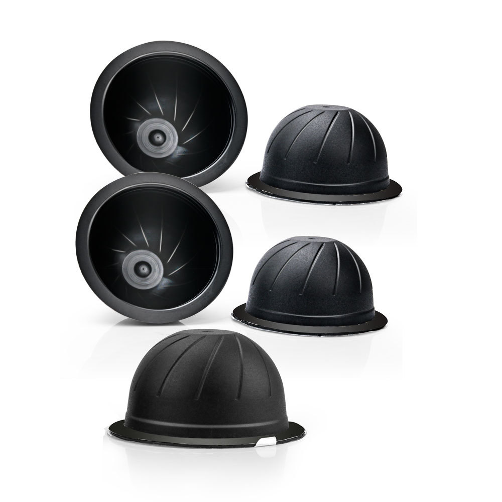 Icafilas autoadhesivo papel de aluminio traje Nespresso vertuo café cápsula cáscara italiana polvo tazón