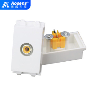 Aosheng 128 type video module welding video panel single hole Video ground panel accessories module Multimedia