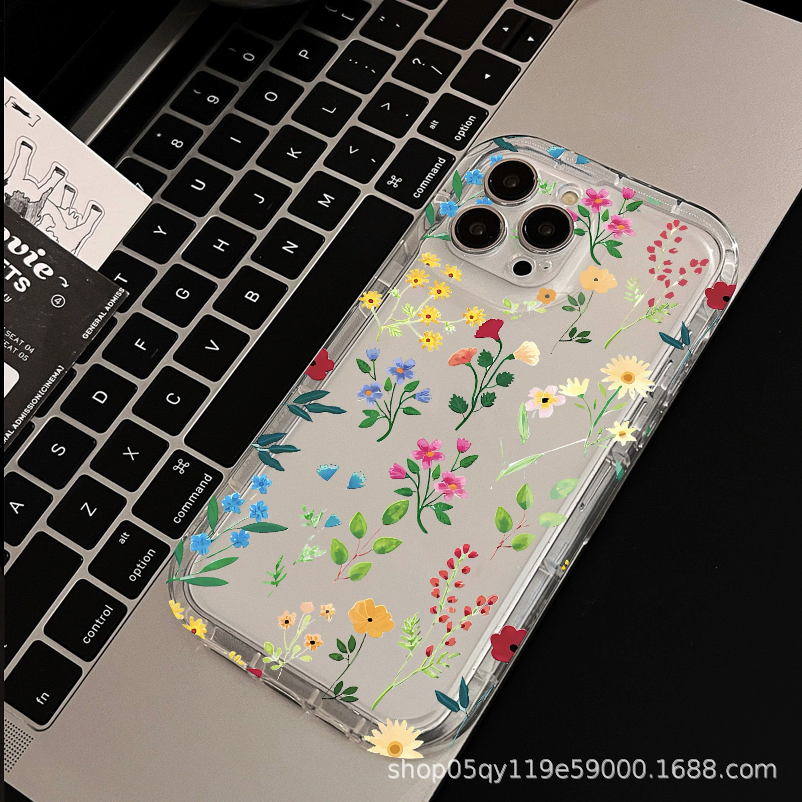 Яблоко, воздушный пакет, чехол для телефона, iPhone16 Pro, iPhone 12, с цветами, iphone