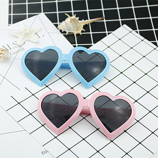 Love Sunglasses Funny Birthday Party Glasses Anti-Uv Fashion Creative Peach Heart Sunglasses Factory Direct Supply
