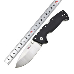 新しいコールドスチール G10 ハンドル屋外折りたたみナイフ AD10 サバイバル折りたたみナイフキャンプポータブル救助ナイフシャープフルーツナイフ