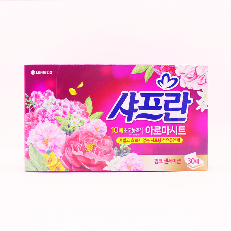 韓国から輸入されたlg舒福藍服柔順剤の花の香りと柔順紙の抽出式は持続的に香りを残します。|undefined