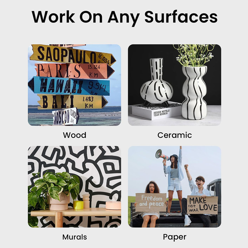 marcado de tinta de gran capacidad marcado de aceite de flujo rápido seco no borrable impermeable marcado de cabeza grande al por mayor