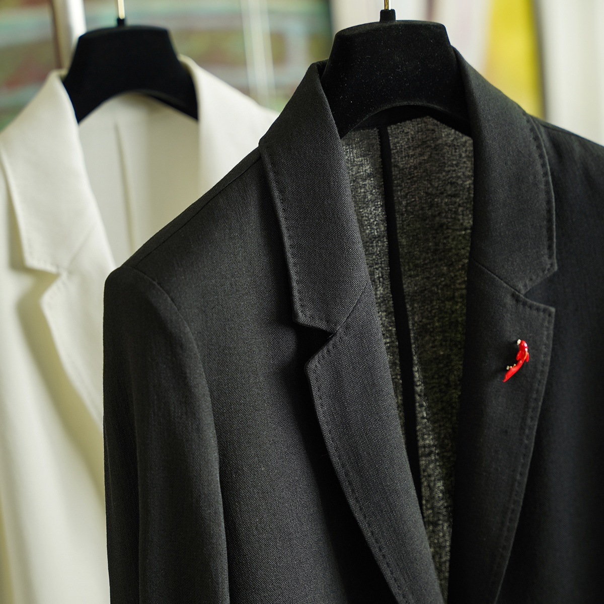 Summer New Breathable Commuter Straight Suit Jacket for Women 0328