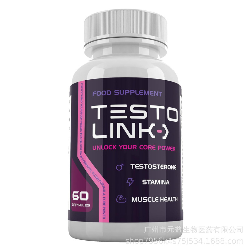 Hot-Selling Foreign Trade Product Testo Link Capsules - Men's Health Supplement, 60 Capsules, Supports Oem