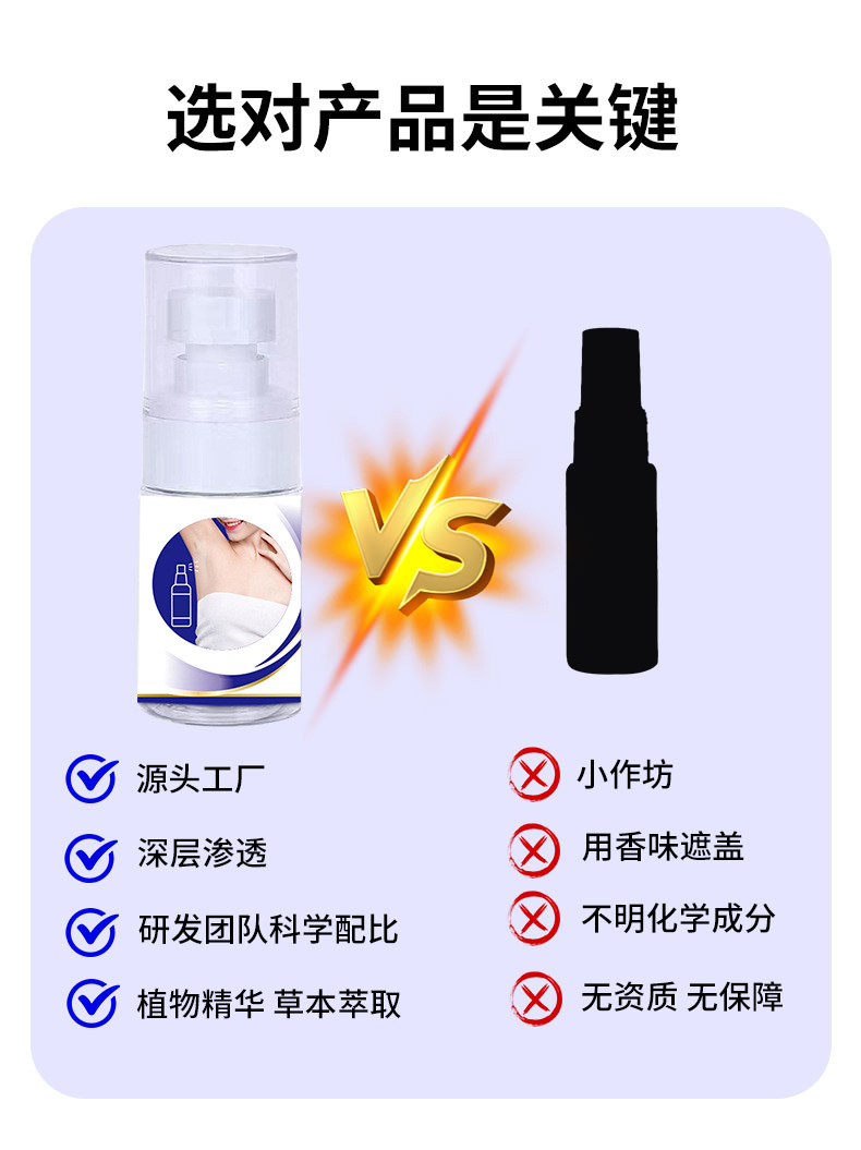 Yao Benren Underarm Herbal Spray 30ml External Body Care Mist for Daily Underarm Freshness quality and texture