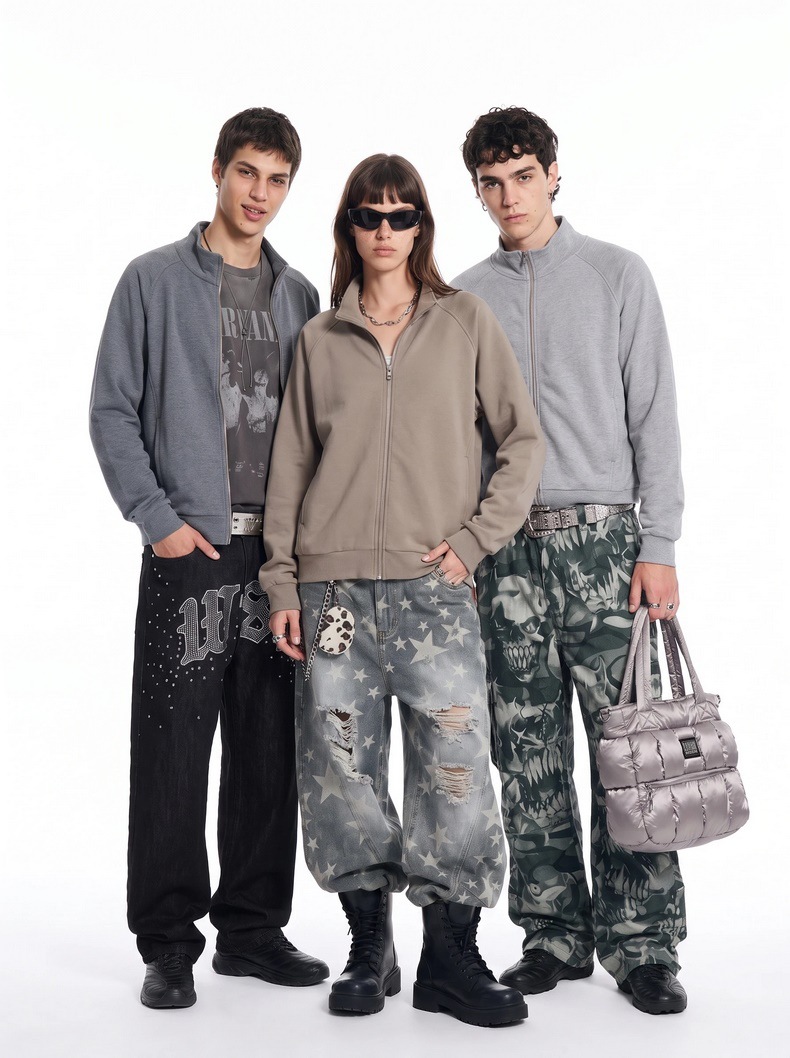 Inflation 320g Zip-Up Stand Collar Sweatshirt