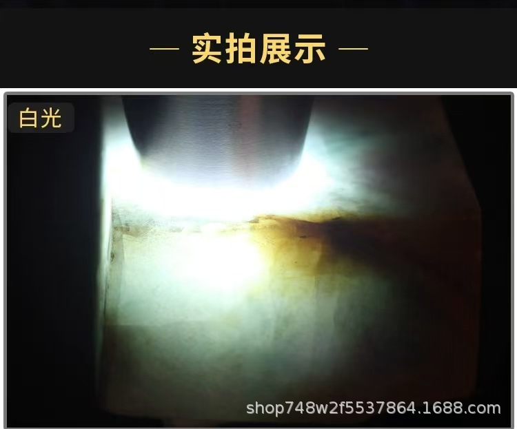Identification Flashlight for Jade, Three Light Sources, Strong Light, Tobacco and Alcohol Identification, 365Nm Banknote Inspection, Purple Light, Ultraviolet Light