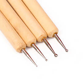 5支装美甲镶钻雕花指甲工具 亮片粘点双头点钻笔  波点专用点珠笔