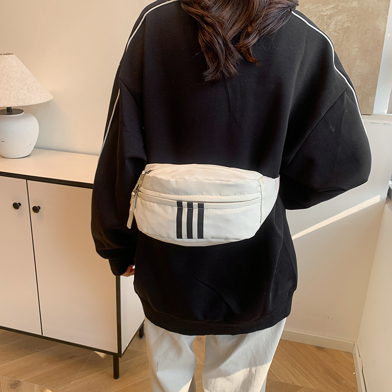 2026 nueva moda moda bolso de cintura deportivo bolso de pecho de tela de nylon casual bolso de hombro de mujer