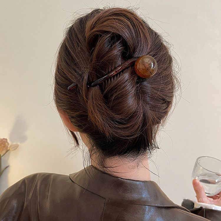 Pinza per capelli vintage elegante con perline per donna_voghion.com