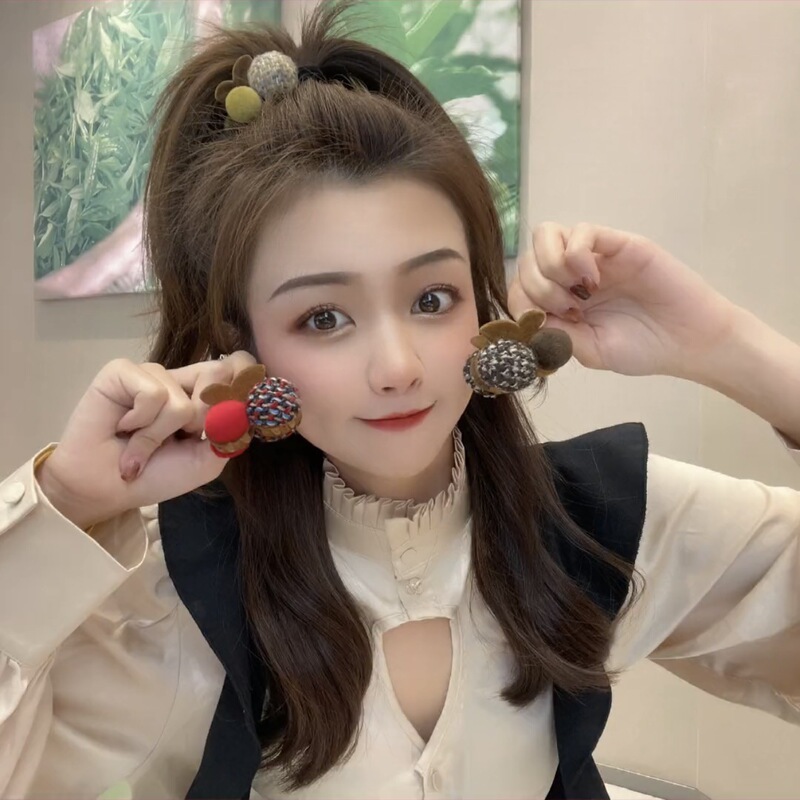 Cherry small clip hairpin female back head Net red bangs side high ponytail claw clip fixed artifact hairpin claw Cherry small clip hairpin female back head Net red bangs side high ponytail claw clip fixed artifact hairpin claw