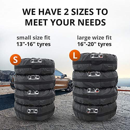 210D Tire Cover Tire Cover Car Spare Tire Cover Tire Bag Wheel Cover Cross-Border Hot-Selling Snow Tire Storage Bag