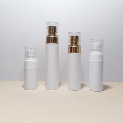 Electroplated double-step spray bottle push-type 50ml500ml PET white plastic lotion filling bottle