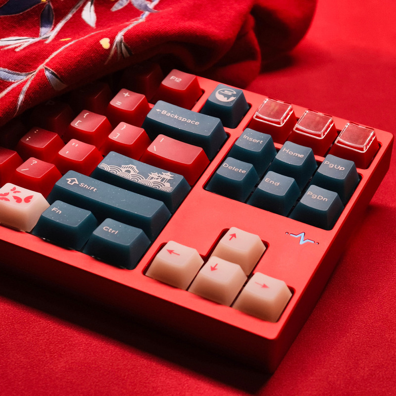 Xvx Soft Jade Red Bean Keycaps, Engraved with Translucent Matte Finish, Original Factory 178-Key Mechanical Magnetic Switch Keyboard Keycap Set, Korean, Japanese, Russian Xvx Soft Jade Red Bean Keycaps, Engraved with Translucent Matte Finish, Original Factory 178-Key Mechanical Magnetic Switch Keyboard Keycap Set, Korean, Japanese, Russian