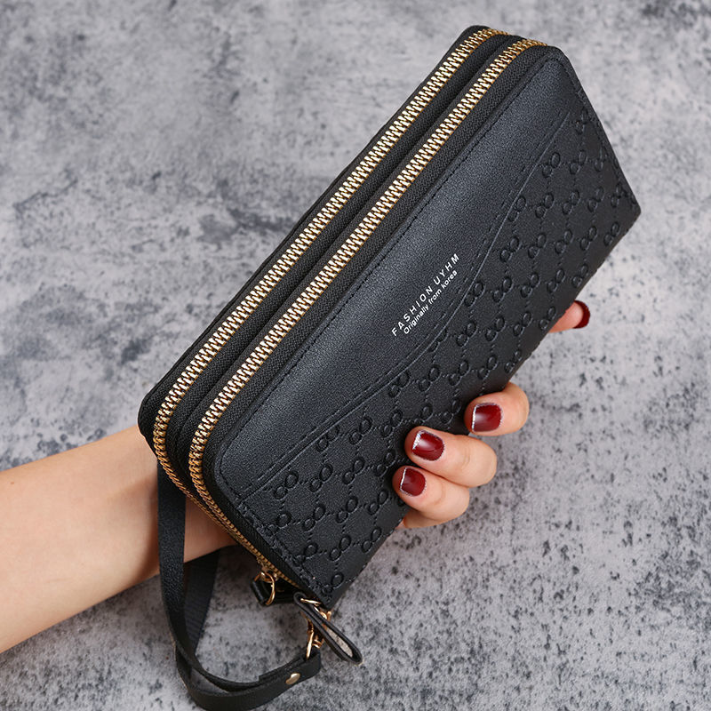 New wallet women's long zipper coin purse multi-functional mobile phone bag large capacity simple multi-card card holder New wallet women's long zipper coin purse multi-functional mobile phone bag large capacity simple multi-card card holder