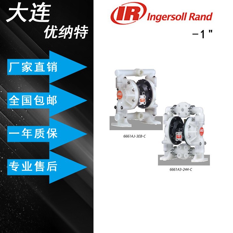 ARO英格索兰气动隔膜泵 1"英寸 非金属 6661AJ-3EB-C