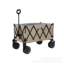 新款聚拢不后开户外野营露营推车营地车折叠便携野餐小推拉拖车