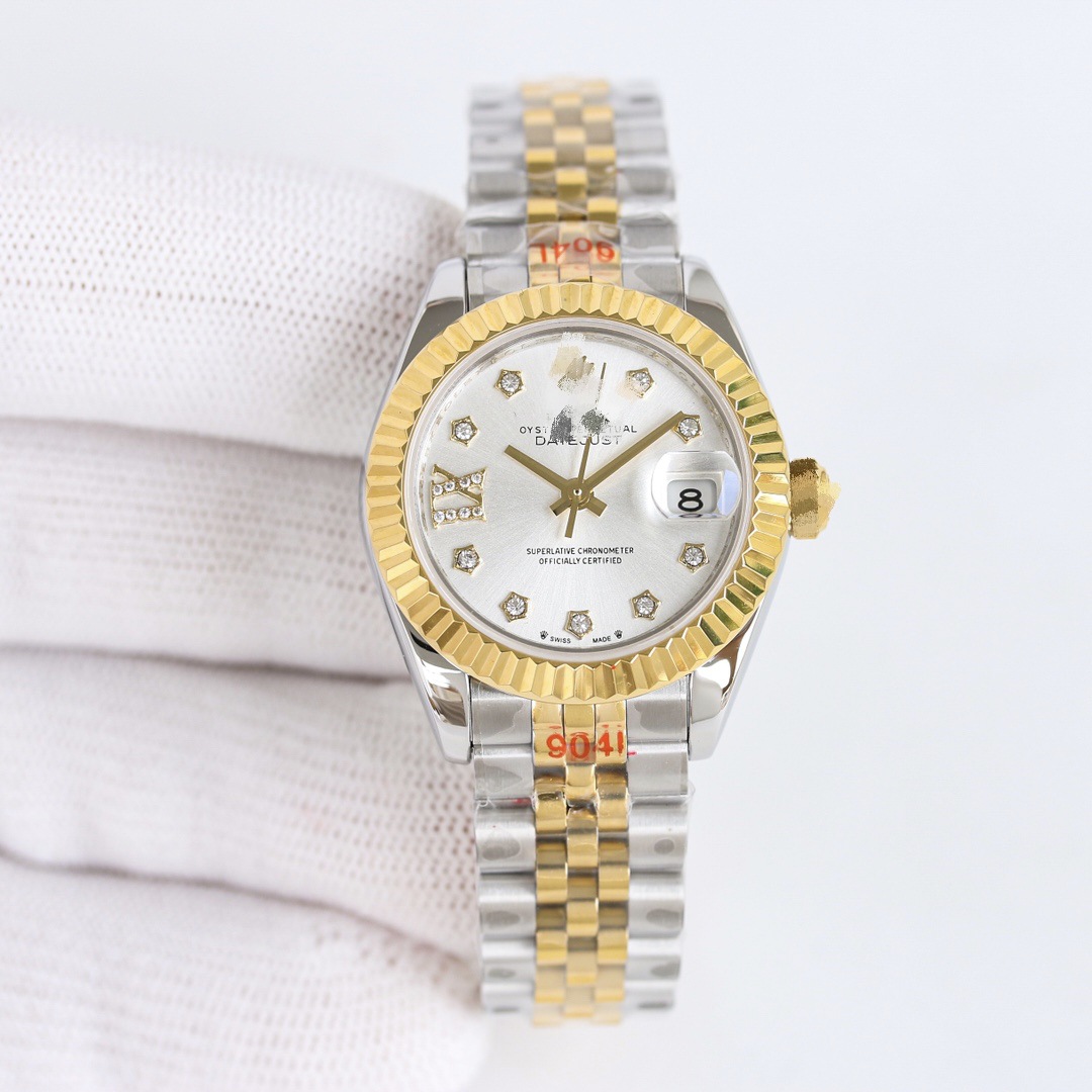 Laojia Direct Sales Gs Factory Tws Log Type Women's Oyster Perpetual Watch Fashion Fully Automatic Mechanical Watch Women's Waterproof