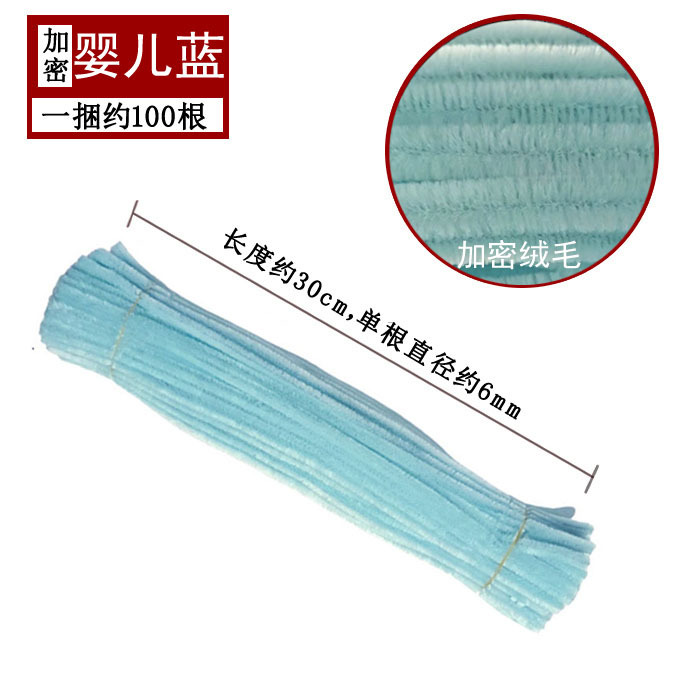 Varillas de felpa encriptadas de 42 colores, tiras para raíces de cabello, materiales populares para ramos hechos a mano, fabricante de varillas de felpa.