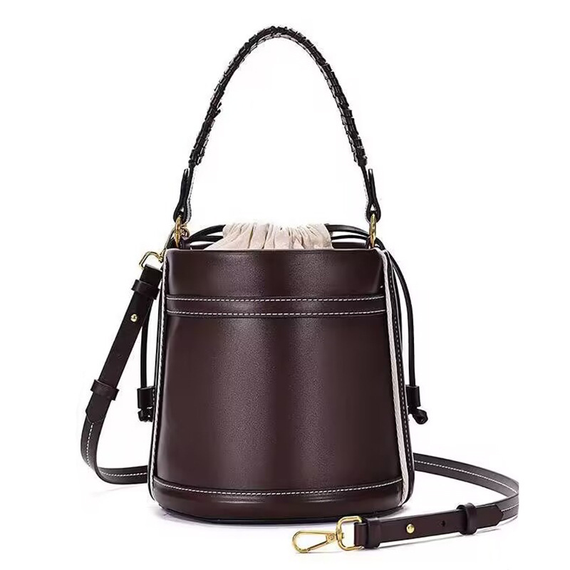 Cross-Border Wholesale Women's 2025 Spring and Summer New Style Portable Bucket Bag Woven Beach Personalized Commuter Crossbody Bag Trend