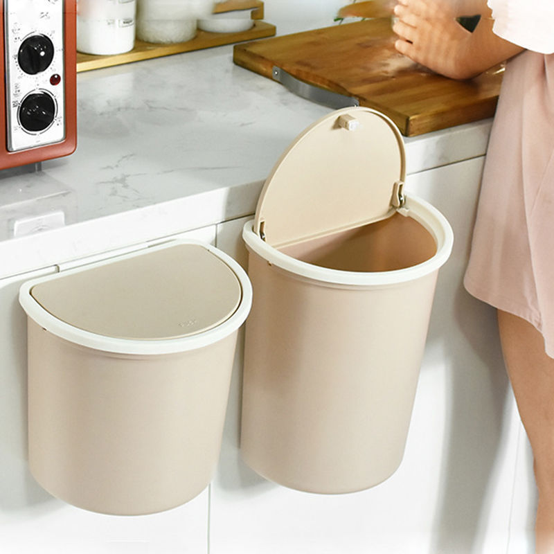 Wall-hung trash can kitchen toilet with lid toilet hanging bathroom toilet trash can leak-proof and odor-proof Wall-hung trash can kitchen toilet with lid toilet hanging bathroom toilet trash can leak-proof and odor-proof