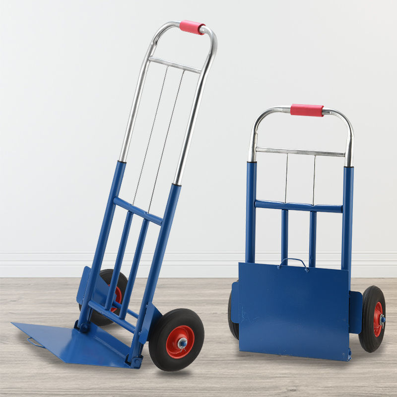 Folding Portable Handcart, Household Grocery Cart, Small Trailer, Hand Push Cart, Small Pull Cart, Shopping Cart