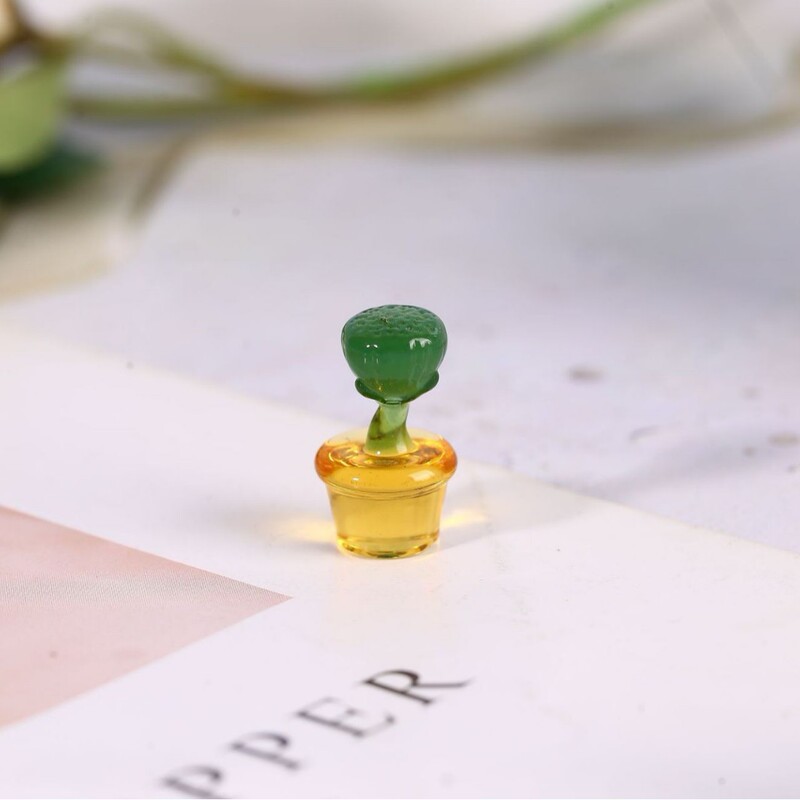 ガラスサボテンデスクトップ装飾品ガラスクリエイティブギフトリビングルームの装飾デスクトップ工芸品ミニ装飾品|undefined