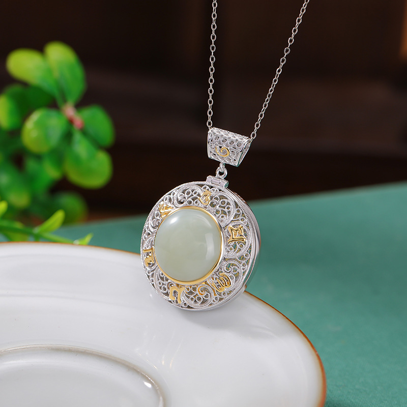 Mặt dây chuyền bạc 925 phong cách cổ điển — Mặt dây chuyền đơn (không có dây chuyền)