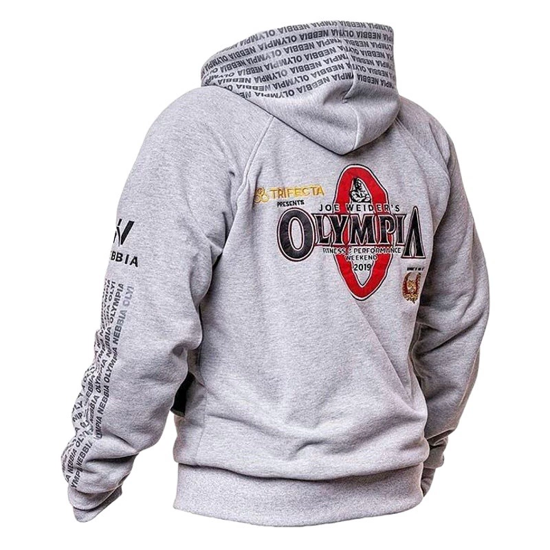2019 новый Osey свитер Olympia фитнес-куртка спортивная одежда с принтом для бодибилдинга с капюшоном на молнии