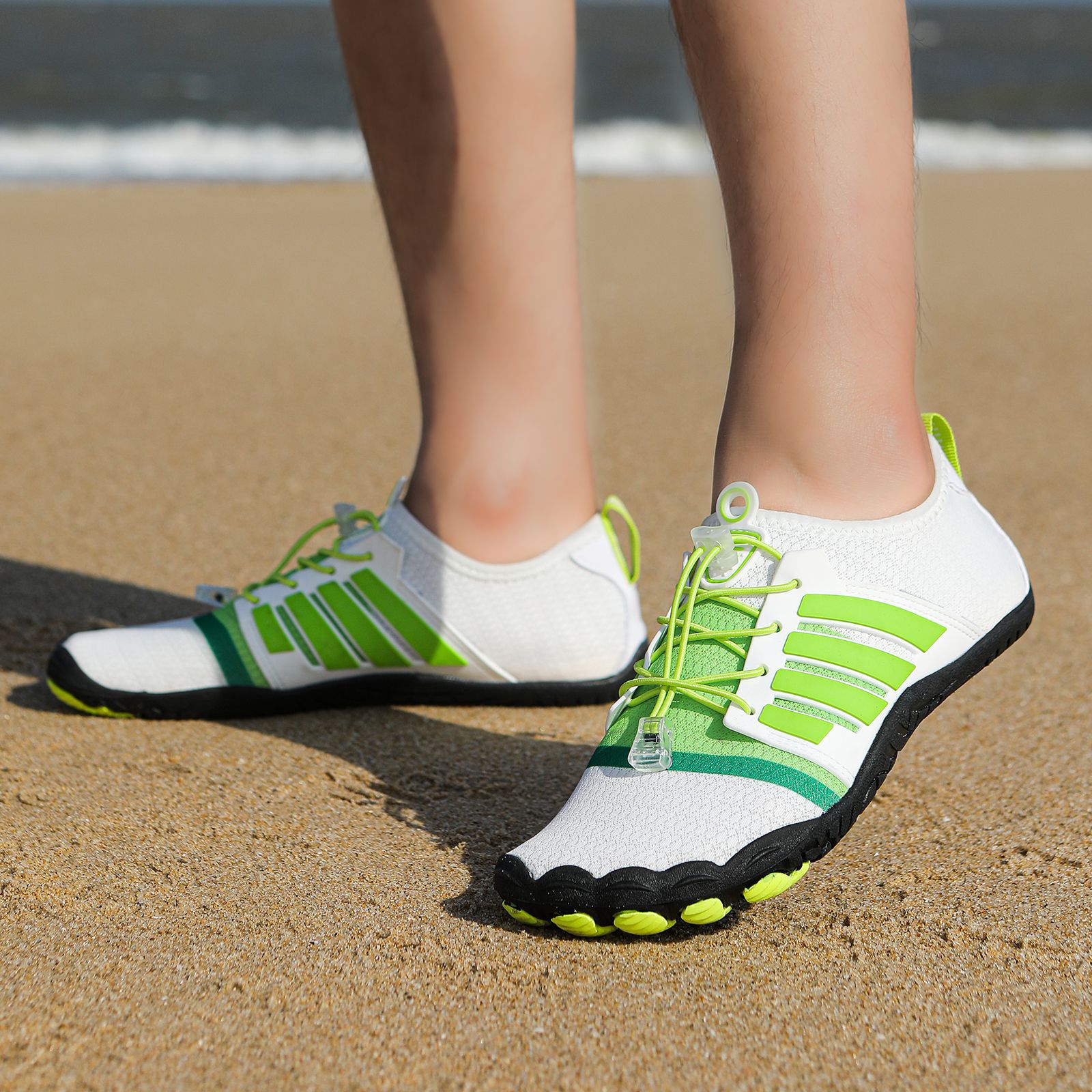 Beach water shoes anti-slip breathable men's women's swimming wading shoes cycling hiking fitness shoes lightweight soft soles outdoor shoes