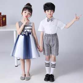 六一儿童合唱演出服小学生大合唱团男女童朗诵表演服装幼儿园班服