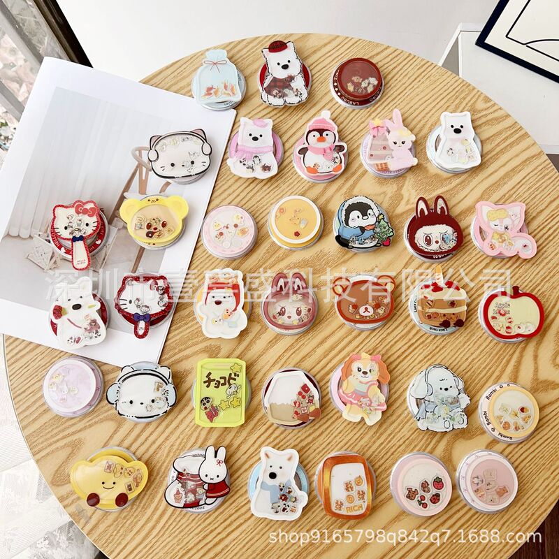 Ins Style Cute Cartoon Fun Shake Music Bear Rabbit Magnetic Suction Lazy Mobile Phone Airbag Bracket Strong Anti-fall Ins Style Cute Cartoon Fun Shake Music Bear Rabbit Magnetic Suction Lazy Mobile Phone Airbag Bracket Strong Anti-fall
