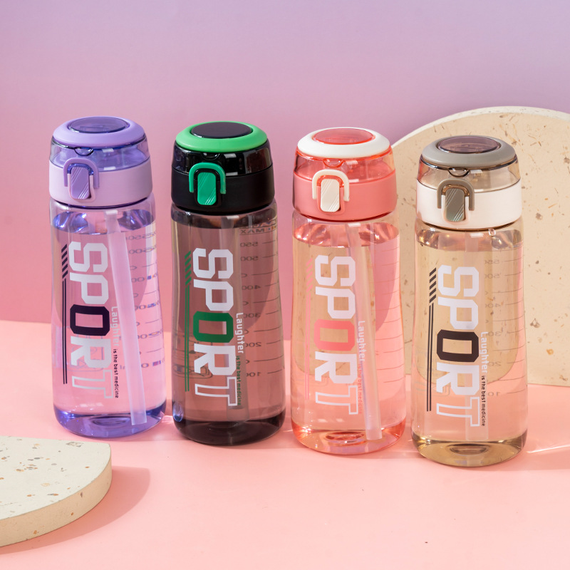 Taza de agua fresca Yitong para hombres y mujeres de alto valor con tabique de té Taza de plástico resistente a altas temperaturas Taza portátil deportiva para estudiantes