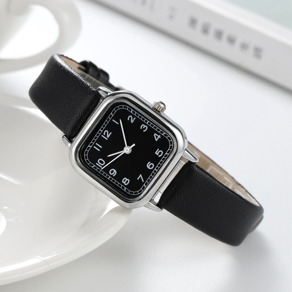 Live broadcast of new Instagram Fengsen series digital fashion minimalist square small dial student belt women's watch_voghion.com